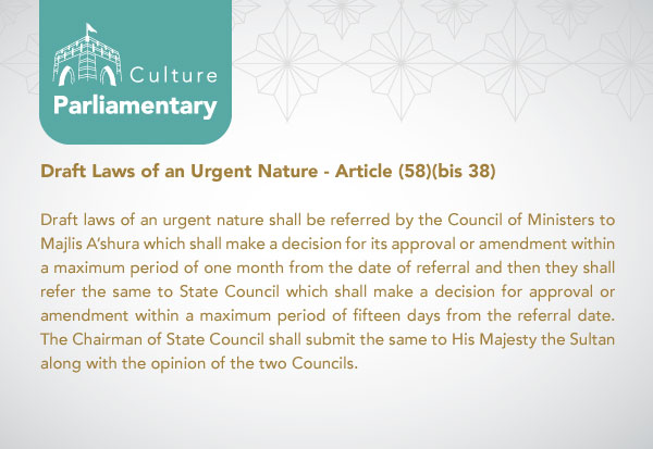Drafts Laws of an Urgent Nature
