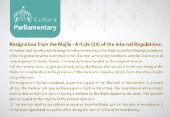 Resignation from the Majlis