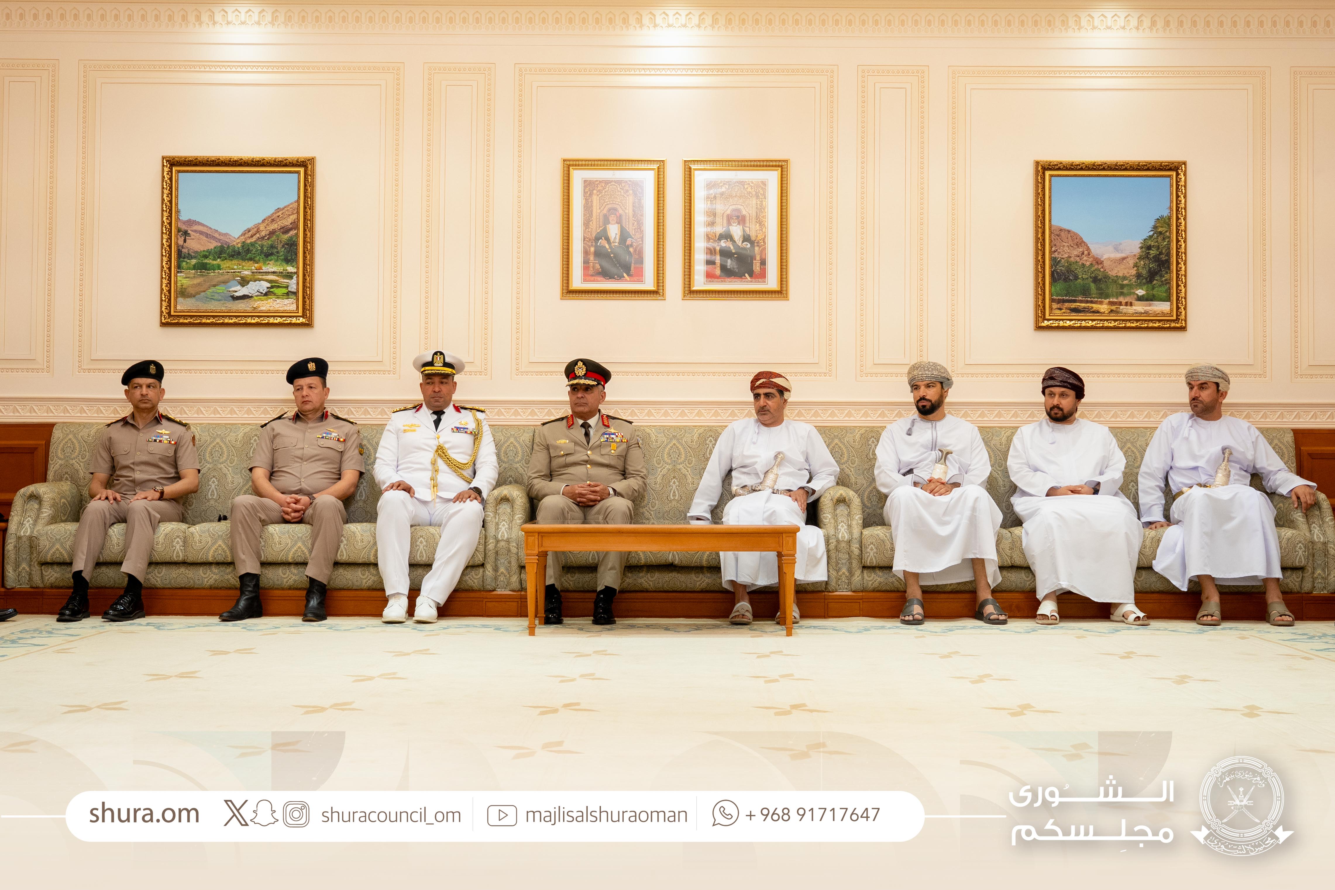 Egyptian Military Academy Delegation Visits Shura Council, Reviews Its Work Mechanisms